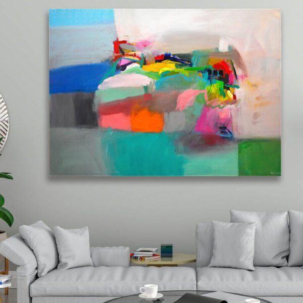 Ajdinovic Ranko moderna slika velika na platnu 120 x 150 cm za dnevni boravak