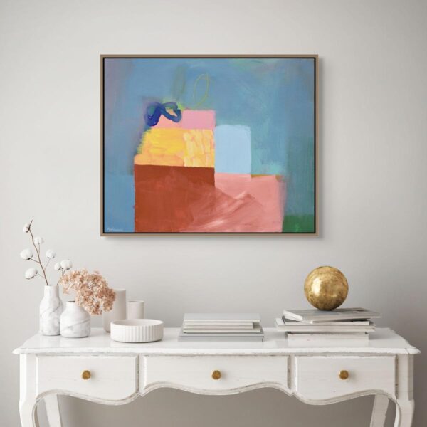 Apstraktna slika "Refleksija nevidljivog" Ranka Ajdinovića