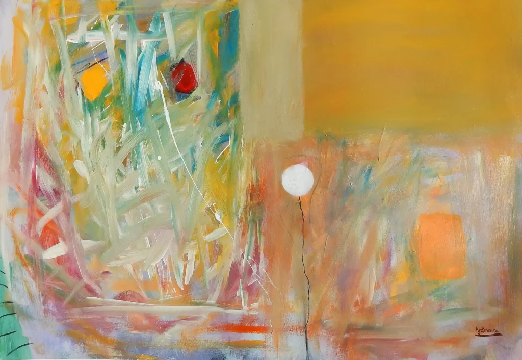 Svitanje-70x100-akrilik na papiru